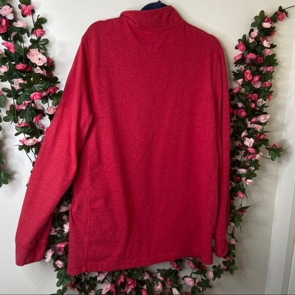 Croft & Barrow Red 1/4 Zip Mens Pullover Sweater L - Picture 5 of 7